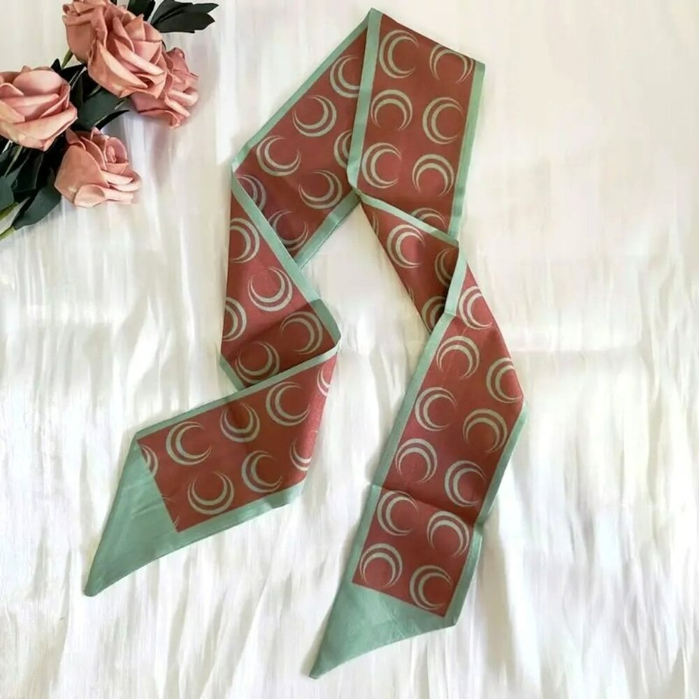 Vintage Bohemian Print Scarf Headbands - (SKU #0329) - Picture 4 of 6